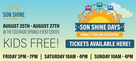 Son Shine Days - Colorado Springs Summer Festival, Colorado Springs ...