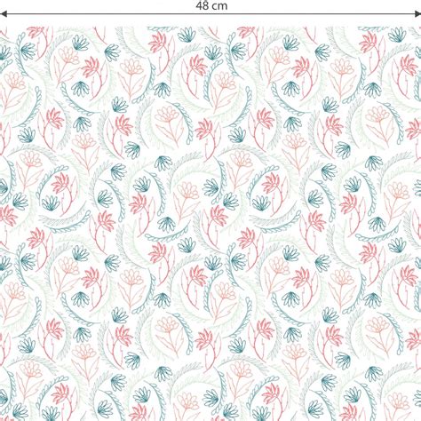 Patterned Wallpaper Graphic Flowers - pink | wall-art.com