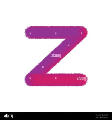 High Quality 3D Shaggy Letter Z on White Background . Isolated Vector Element Stock Vector Image ...
