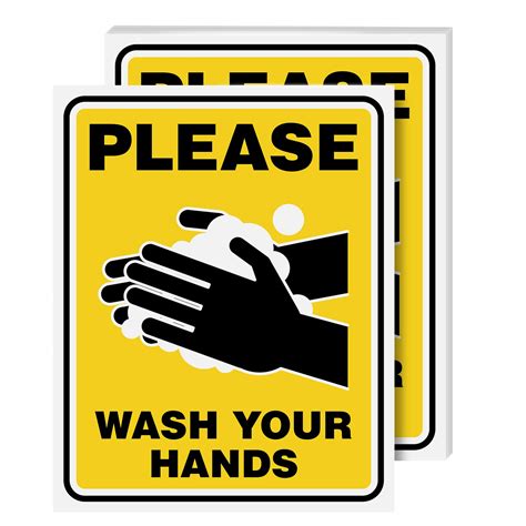 Please Wash Your Hands Sign Laminated Poster – Health and Safety ...