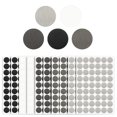 Buy 540pcs Self-Adhesive Screw Hole Covers Stickers 21mm Textured PVC ...