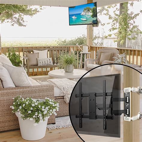 Outdoor Patio Tv Mounting Bracket ZeboZap Outdoor TV Flip Down Ceiling