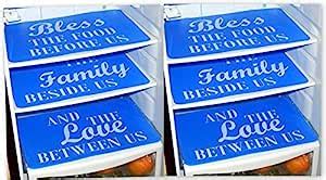 Loomantha Miles To Go. PVC 6 Piece Fridge/Refrigerator Drawer Mat with ...