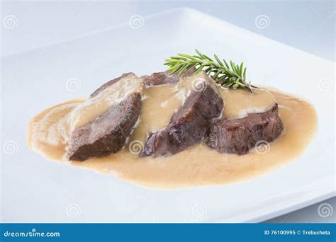 Stew Beef Cheeks with Wine Sauce Spanish Recipe Stock Image - Image of ...