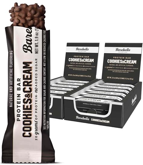 Amazon.com : Barebells Protein Bars Cookies & Cream - 12 Count,Pack of ...