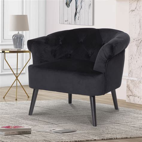 Black Accent Chairs - Velvet Fabric | Quick Delivery – Stunning Chairs