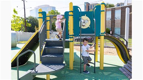 Jennie Dean Park - Colorful Playground Towers