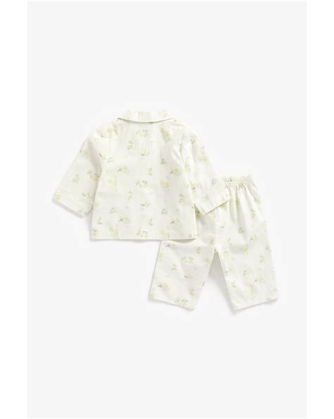 Buy Girls Full Sleeves Pyjama Set Flower Print - White Online at Best ...