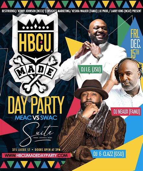 HBCU MADE DAYPARTY CELEBRATION BOWL WKND, Suite Food Lounge, Atlanta ...