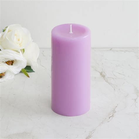 Buy Colour Connect Lavender Scented Pillar Candle from Home Centre at ...