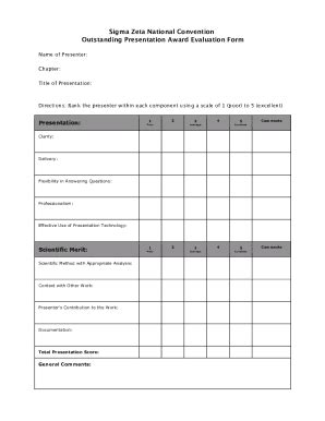 Fillable Online presentation-evaluation-form Fax Email Print - pdfFiller