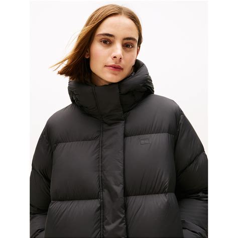 Tommy Hilfiger | Women's Down Long Puffer Jacket | Women | Black | Flannels