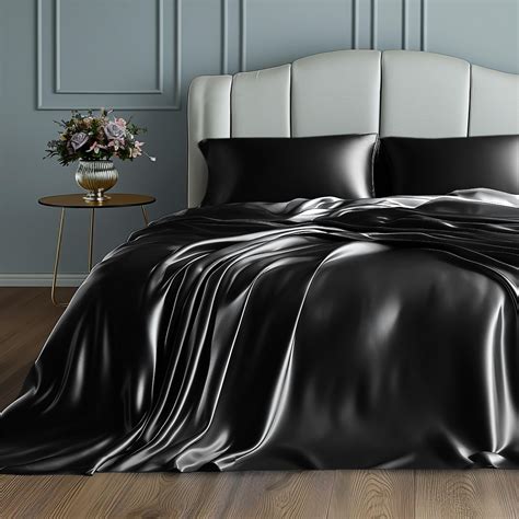 Black Satin Sheets Full at Sherlyn Weyer blog