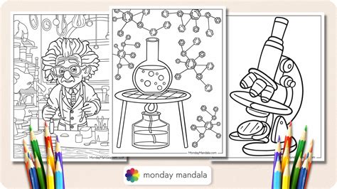 Science Coloring Pages 的图像结果