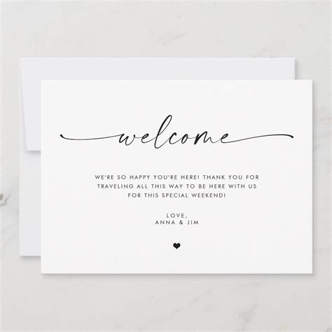 Welcome card – Artofit