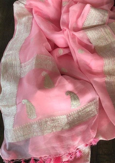 Legacy Of Khaddi Chiffon Handloom Banarasi Saree – Monamaar
