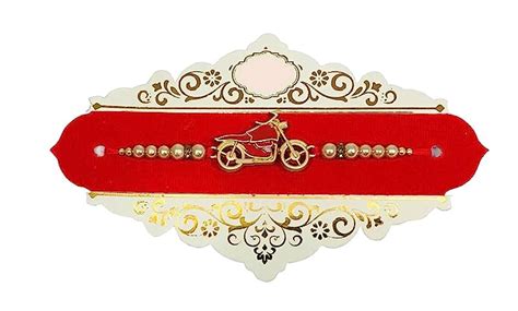 Buy Evisha Rose Gold Bike Motorcycle Rakhi For Brother | Rakhi For Bhai ...