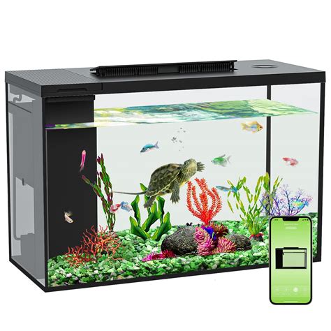 Amazon.com : ERAARK 4.5 Gallon Betta Fish Tank self Cleaning, Aquarium ...