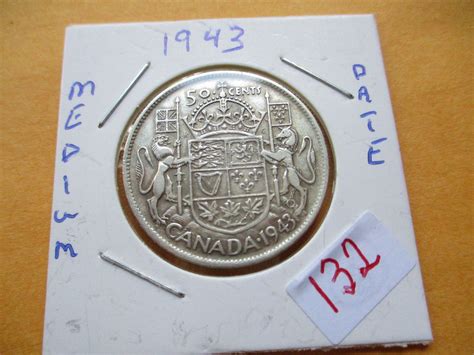 1943 CANADA SILVER FIFTY CENT COIN