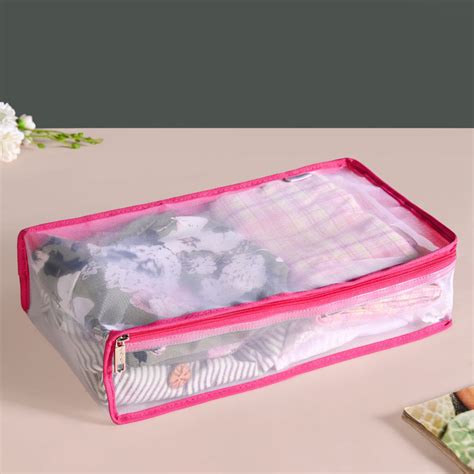 Pair Of Wardrobe Organisers With Zipper In Pink Online - Premium ...