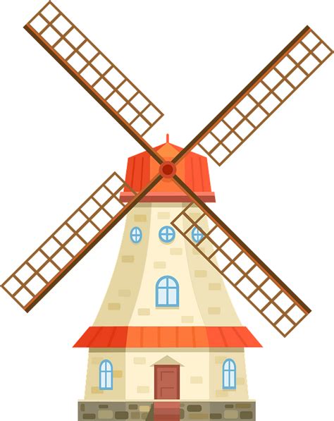 Windmill clipart. Free download transparent .PNG | Creazilla