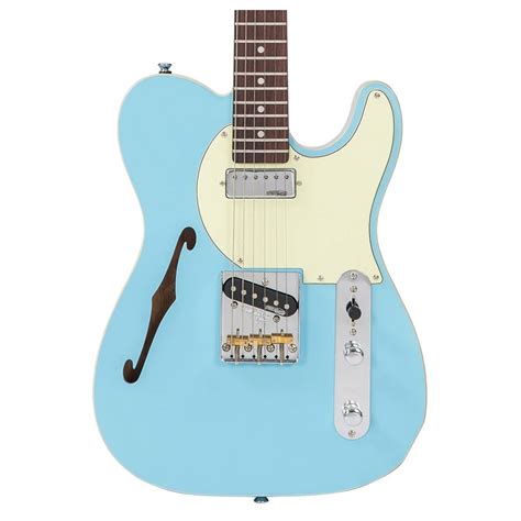 Vintage V72 ReIssued Thinline, Laguna Blue | Gear4music