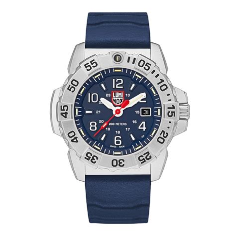 Luminox Rubber Men Navy Seal Steel 3250 Series Analogue Watch, Blue ...
