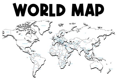 Free Printable World Maps