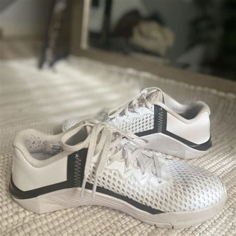 Nike Metcon 6 custom all white barley worn, just... - Depop