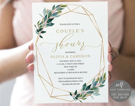 Bridal Shower Invites Templates - Content Calendar Template