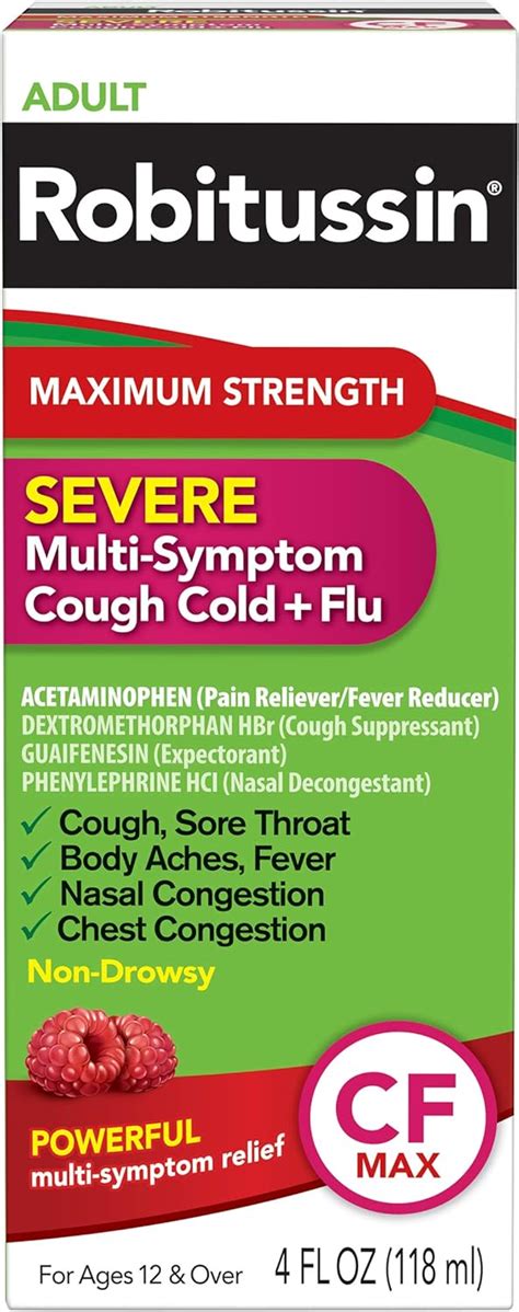 Robitussin Maximum Strength Severe Multi-Symptom India | Ubuy