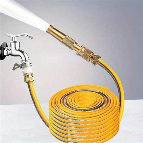 Hogedruk messing sproeier met verstelbare klep, tuingereedschap, rechte ...