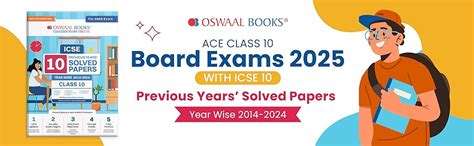 Oswaal ICSE 10 Previous Year Solved Papers Class 10 | Year-Wise 2014 ...