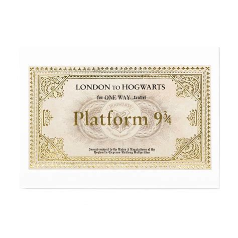 Customizable Hogwarts Express Ticket Printable