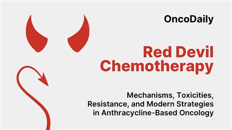 Red Devil Chemotherapy: Mechanisms, Toxicities, Resistance, and Modern ...