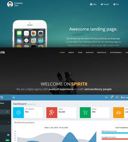 Image result for Free Bootstrap Templates for Desktop App