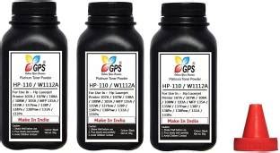 Black Hp 110A / W1112A Toner Cartridge Refill Powder For Use HP Printer ...