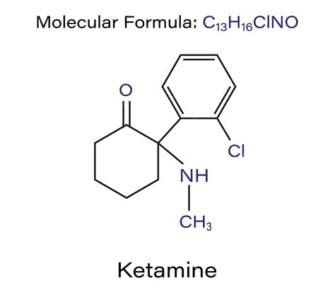 Premium Vector | Ketamine chemical molecular structure vector illustration Drug chemical molecule - structure of ketamine