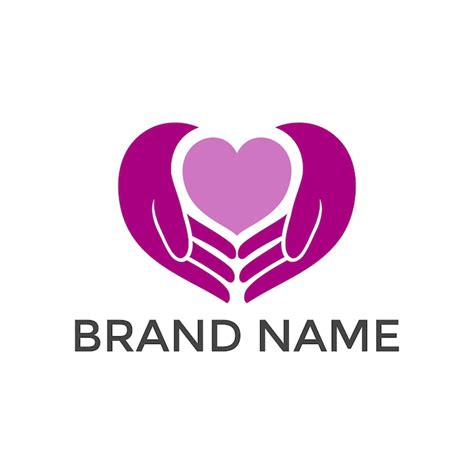 Hands heart logo Images - Free Download on Freepik