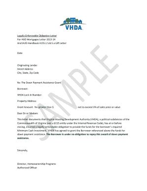 HUD Gift Letter Template - Fill Out, Sign & Share Online | pdfFiller