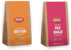 Jiwesh Combo Pack of 2 Biryani Masala, Pav Bhaji Masala 90g Price in ...