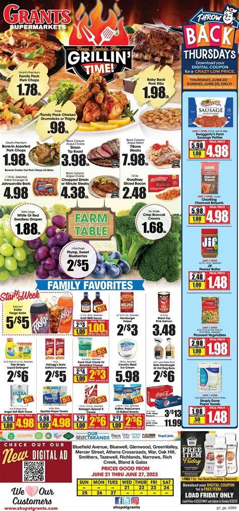 Grant's Supermarket Ad Circular - 06/21 - 06/27/2023 | Rabato