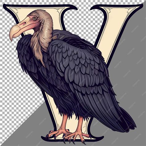 Premium PSD | Animal with v alphabet on transparent background ai generated