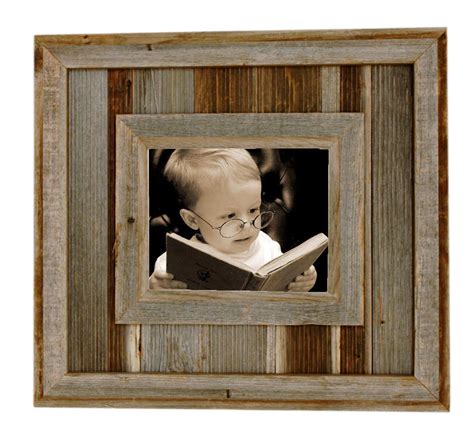 Timber Rustic Barnwood Picture Frame, 8x10 Opening Western Aged Wood ...