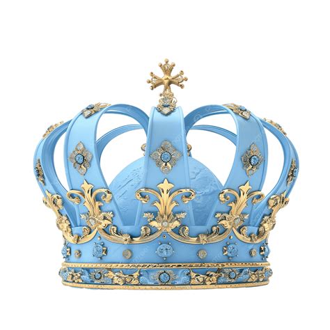 Blue King Crown Png Blue Crown Png Etsy