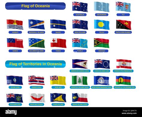 Flags Of All Countries In Oceania at Melva Duran blog