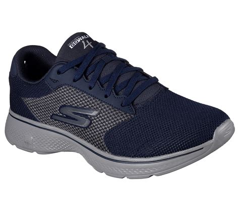Skechers Navy/Grey Go Walk 4 Mens Lace Up Shoes - Style ID: 54150 | India