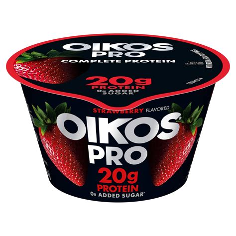 Oikos Pro 20g Protein, Strawberry Yogurt-Cultured Dairy Product, 5.3 oz ...