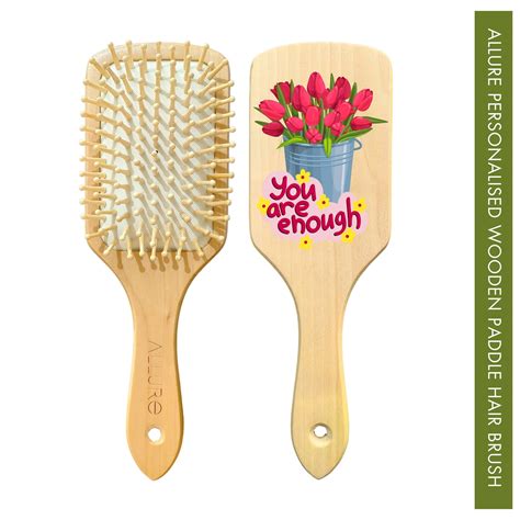 Buy Personalised wooden paddle hair brush - Allure
