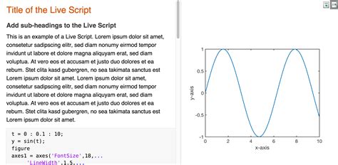Image result for MATLAB Live Code